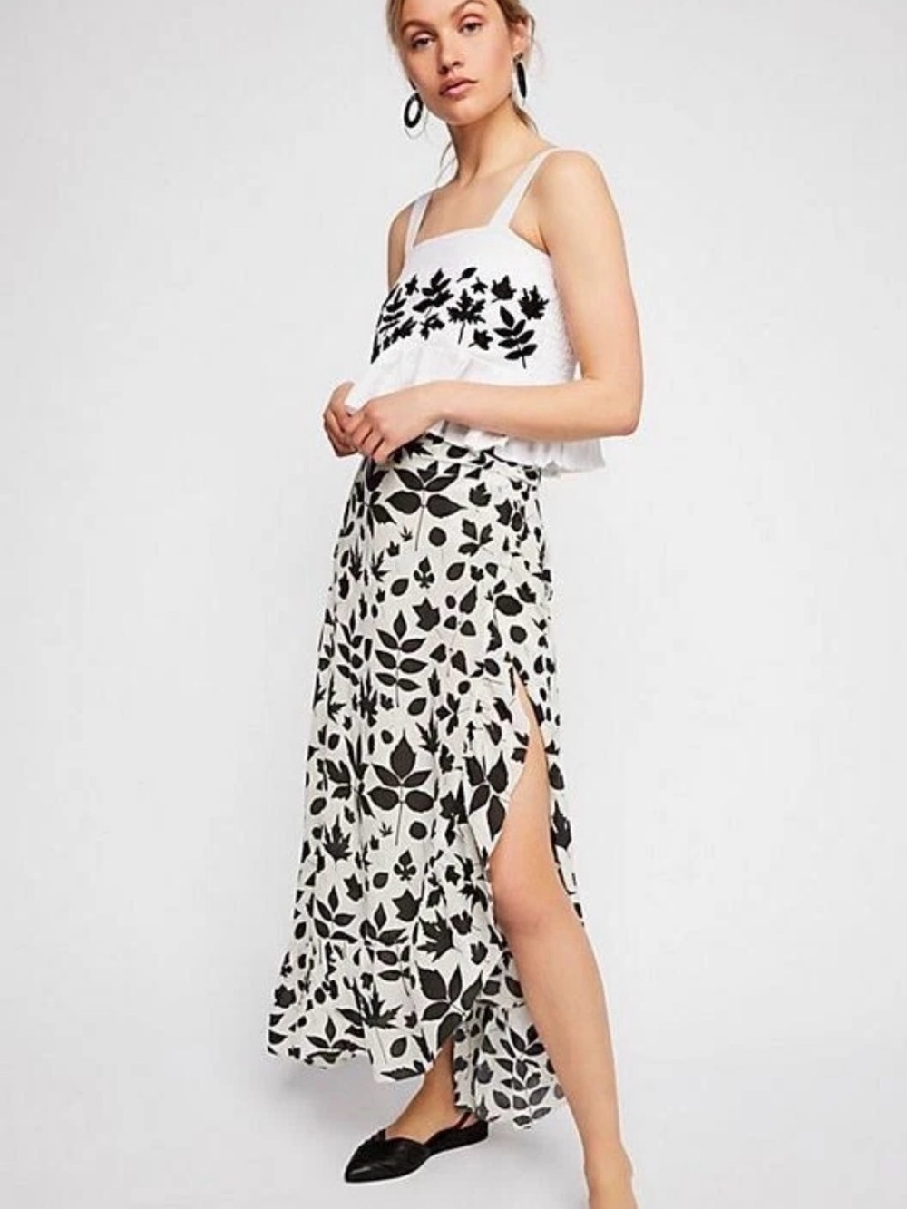 Carolina K silk maxi wrap skirt